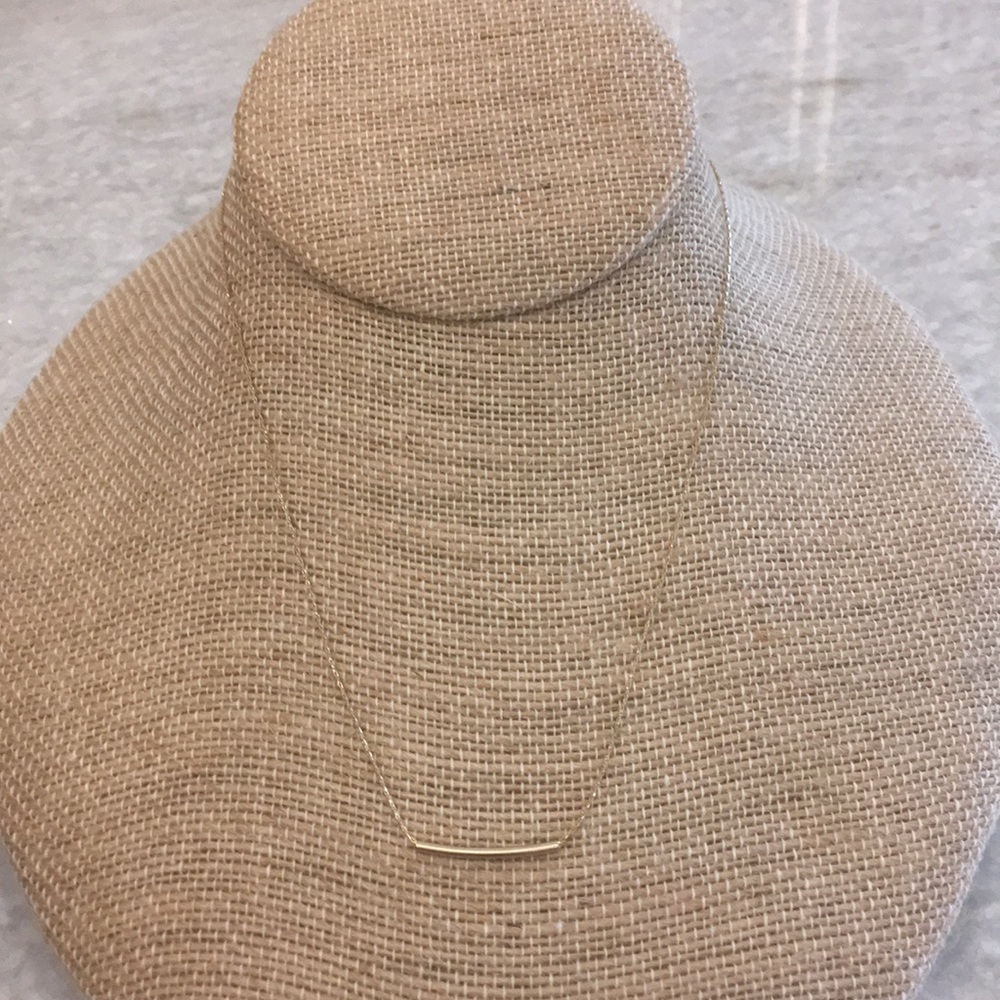 Gold Tube Necklace